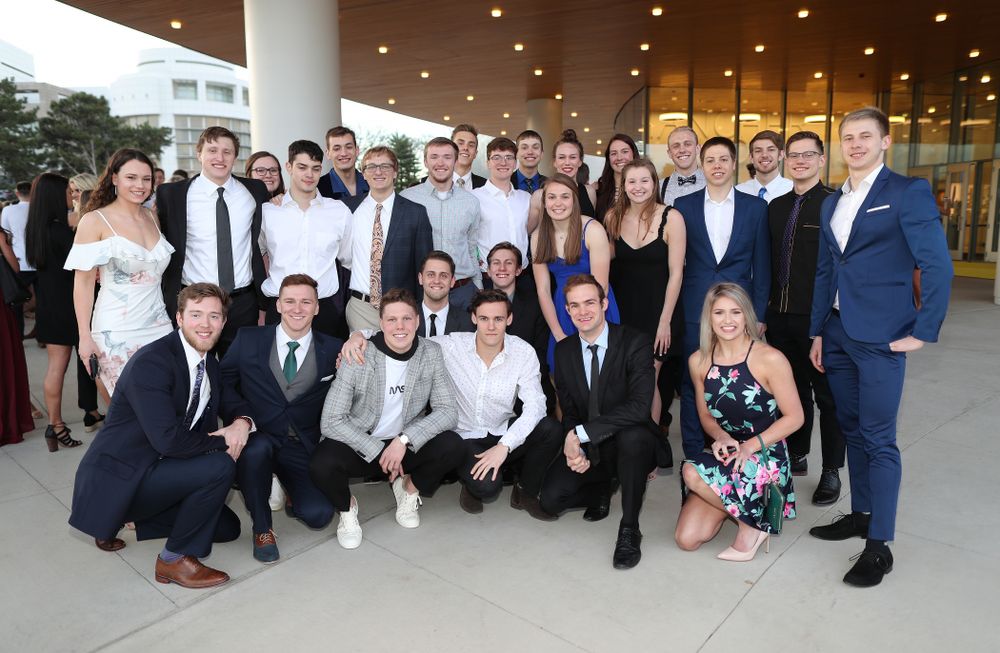 The 2019 Golden Herkys yellow carpet Tuesday, April 23, 2019 at Hancher Auditorium. (Brian Ray/hawkeyesports.com)
