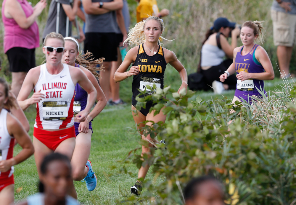 Jordan Winke during the Hawkeye Invitational Friday, August 31, 2018 at the Ashton Cross Country Course. (Brian Ray/hawkeyesports.com)