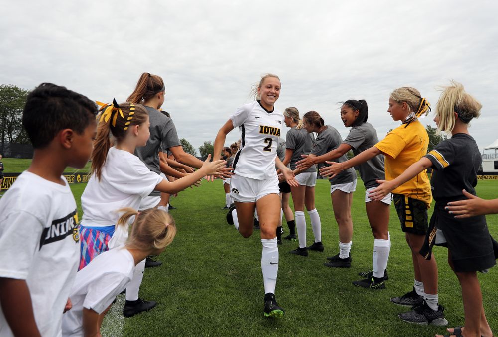 Iowa Hawkeyes midfielder Hailey Rydberg (2) during a 6-1 win over Northern Iowa Sunday, August 25, 2019 at the Iowa Soccer Complex. (Brian Ray/hawkeyesports.com)