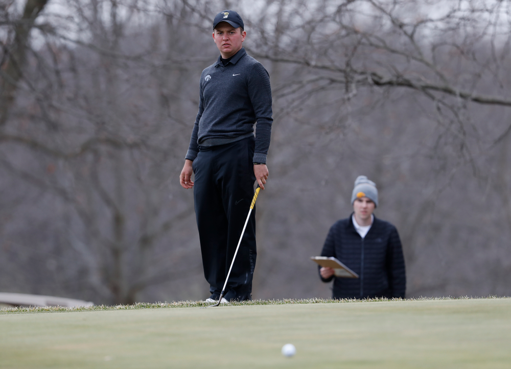 Matthew Walker during the 2018 Hawkeye Invitational Friday, April 13, 2018 at Finkbine Golf Course. (Brian Ray/hawkeyesports.com)