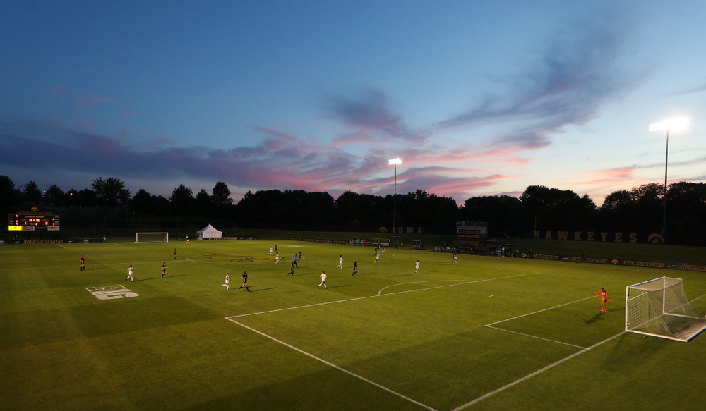 The Iowa Hawkeyes against Western Michigan Thursday, August 22, 2019 at the Iowa Soccer Complex. (Brian Ray/hawkeyesports.com)