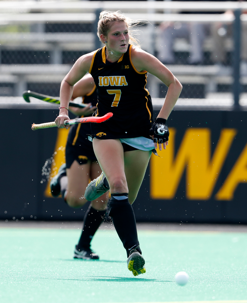 Iowa Hawkeyes Ellie Holley (7) against Dartmouth Friday, August 31, 2018 at Grant Field. (Brian Ray/hawkeyesports.com)