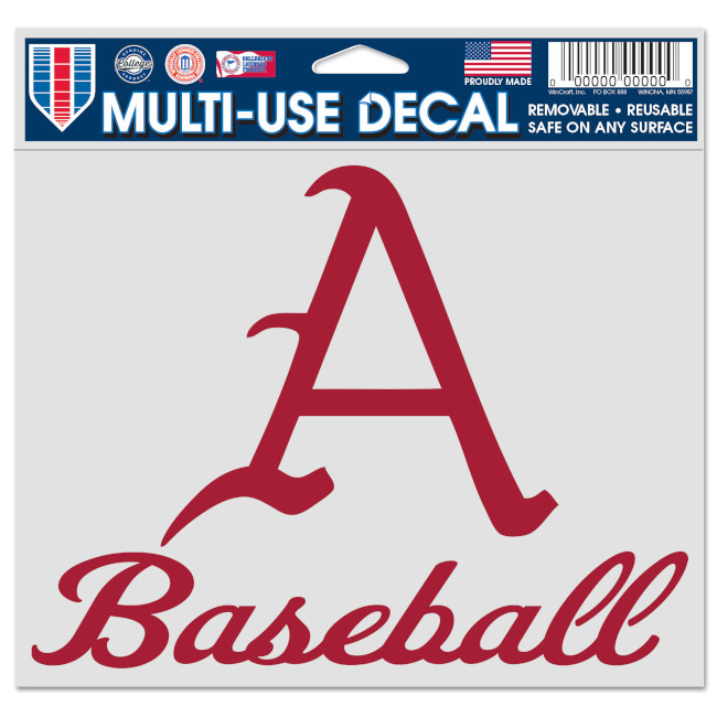 Arkansas Razorbacks Baseball 5x6 Multi Use Decal Arkansas Razorbacks Store Shop University Of Arkansas Apparel Gear Gifts Clothing
