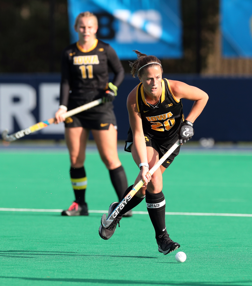 Iowa Hawkeyes Sophie Sunderland (20) against Penn State in the 2019 Big Ten Field Hockey Tournament Championship Game Sunday, November 10, 2019 in State College. (Brian Ray/hawkeyesports.com)