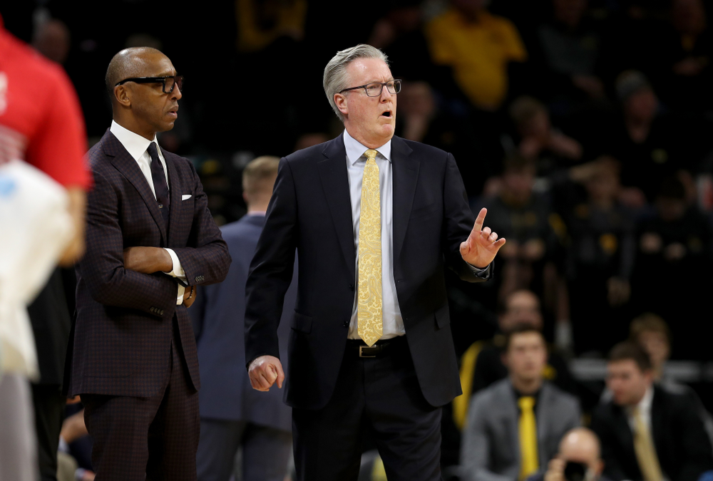 Iowa Hawkeyes head coach Fran McCaffery against the Maryland Terrapins Friday, January 10, 2020 at Carver-Hawkeye Arena. (Brian Ray/hawkeyesports.com)