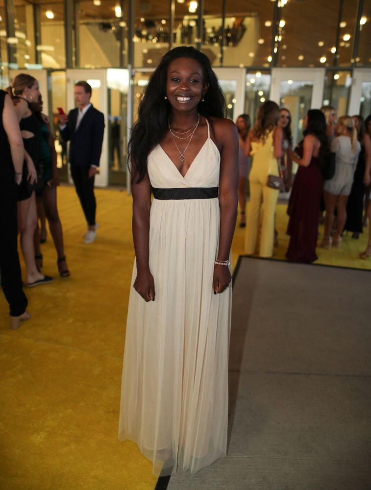 The 2019 Golden Herkys yellow carpet Tuesday, April 23, 2019 at Hancher Auditorium. (Brian Ray/hawkeyesports.com)