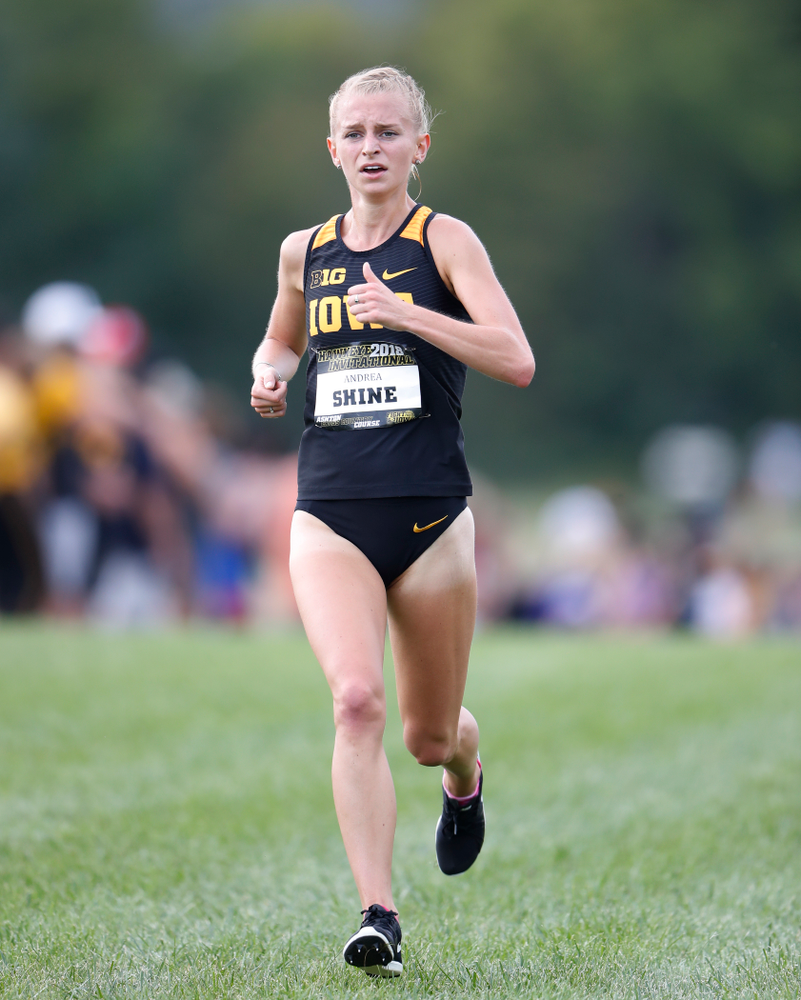 Andrea Shine during the Hawkeye Invitational Friday, August 31, 2018 at the Ashton Cross Country Course. (Brian Ray/hawkeyesports.com)