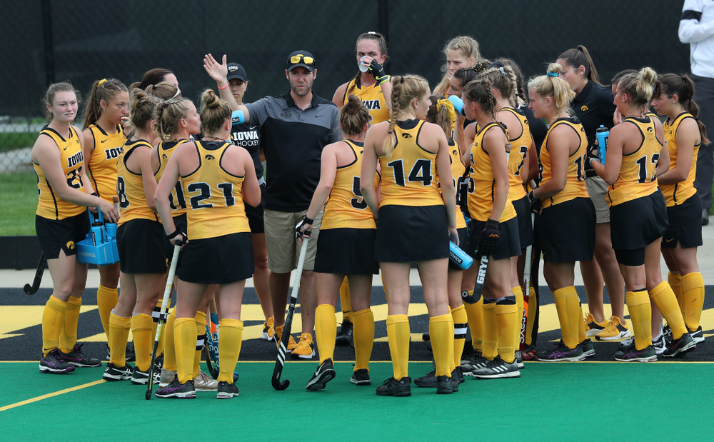 Iowa Hawkeyes assistant coach Michael Boal against Columbia Sunday, September 8, 2019 at Grant Field. (Brian Ray/hawkeyesports.com)