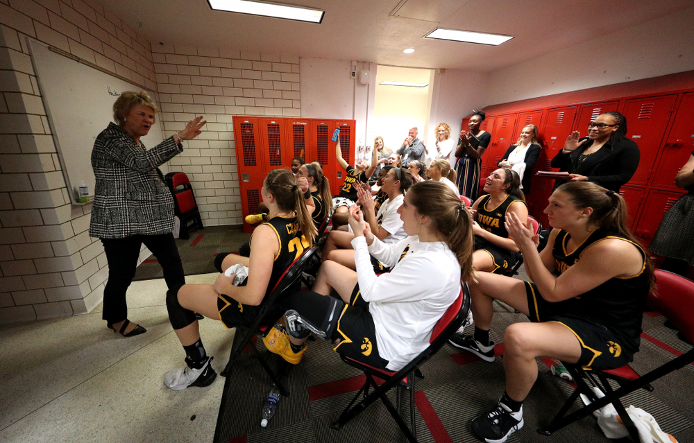 Iowa Hawkeyes head coach Lisa Bluder against the Iowa State Cyclones Wednesday, December 11, 2019 at Hilton Coliseum in Ames, Iowa(Brian Ray/hawkeyesports.com)