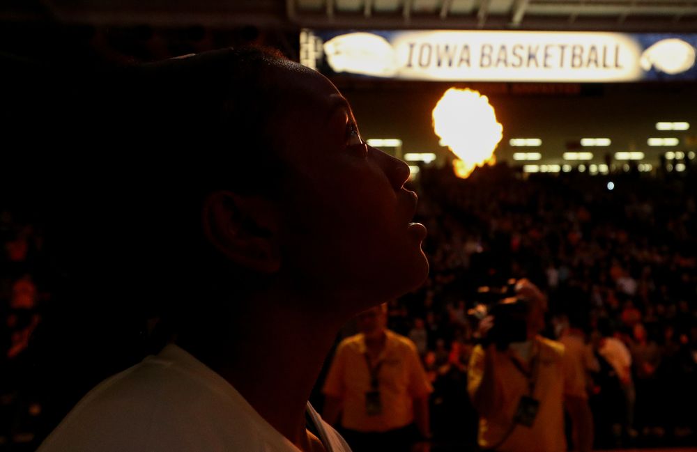 Iowa Hawkeyes guard Zion Sanders (24) against the Michigan Wolverines Thursday, January 17, 2019 at Carver-Hawkeye Arena. (Brian Ray/hawkeyesports.com)