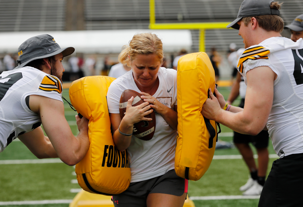 The 2018 Iowa Ladies Football Academy Saturday, June 9, 2018 at Kinnick Stadium. (Brian Ray/hawkeyesports.com)