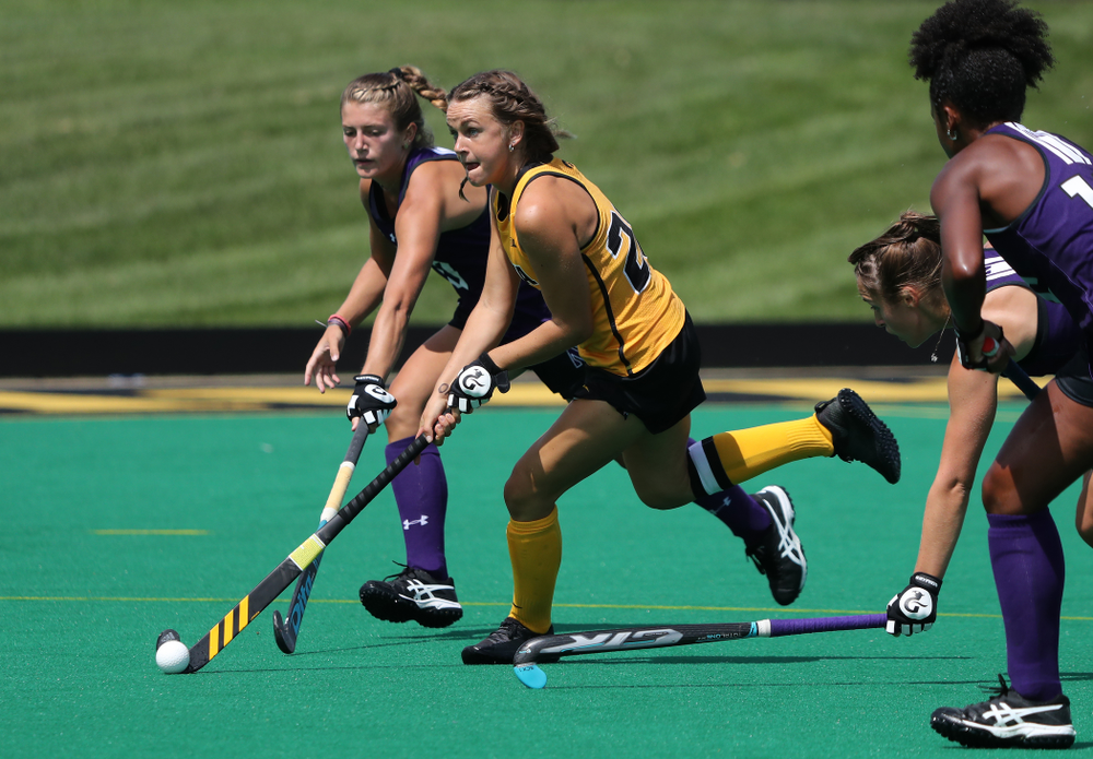 Iowa Hawkeyes forward Maddy Murphy (26) during an exhibition game against Northwestern Saturday, August 24, 2019 at Grant Field. (Brian Ray/hawkeyesports.com)
