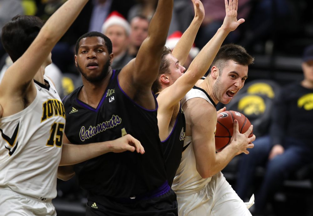 Iowa Hawkeyes guard Connor McCaffery (30) against the Western Carolina Catamounts Tuesday, December 18, 2018 at Carver-Hawkeye Arena. (Brian Ray/hawkeyesports.com)
