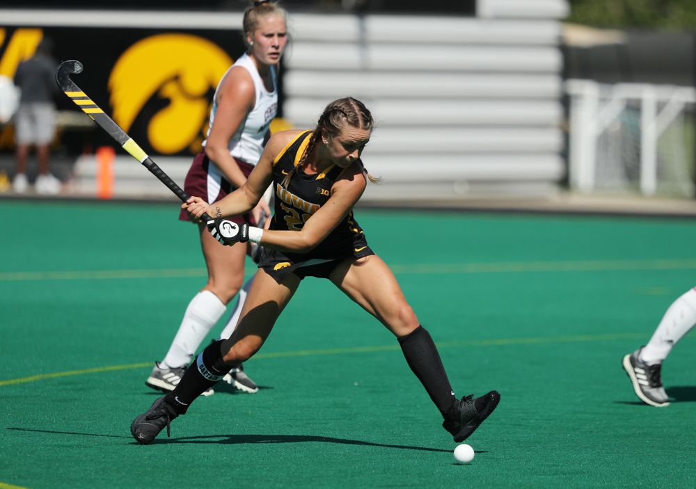 Iowa Hawkeyes forward Maddy Murphy (26) against Central Michigan Friday, September 6, 2019 at Grant Field. The Hawkeyes won the game 11-0. (Brian Ray/hawkeyesports.com)