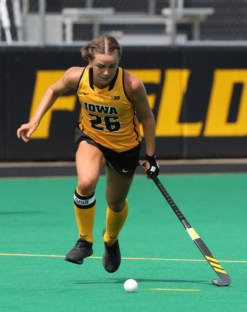 Iowa Hawkeyes forward Maddy Murphy (26) during an exhibition game against Northwestern Saturday, August 24, 2019 at Grant Field. (Brian Ray/hawkeyesports.com)
