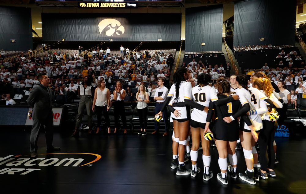 The Iowa Hawkeyes against the Michigan State Spartans Friday, September 21, 2018 at Carver-Hawkeye Arena. (Brian Ray/hawkeyesports.com)