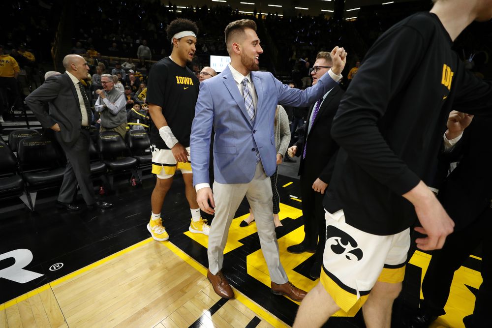 Iowa Hawkeyes guard Jordan Bohannon (3) against the Michigan Wolverines Friday, January 17, 2020 at Carver-Hawkeye Arena. (Brian Ray/hawkeyesports.com)