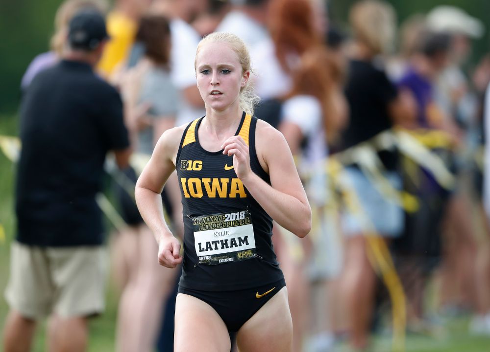 Kylie Latham during the Hawkeye Invitational Friday, August 31, 2018 at the Ashton Cross Country Course. (Brian Ray/hawkeyesports.com)
