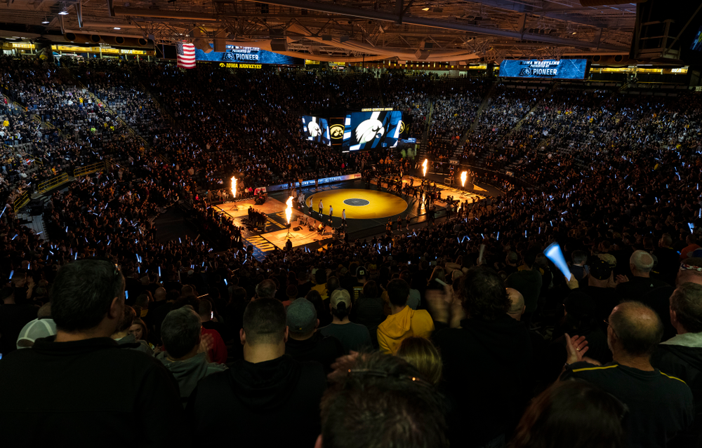 The Iowa Hawkeyes wrestle Ohio State Friday, January 24, 2020 at Carver-Hawkeye Arena. (Brian Ray/hawkeyesports.com)