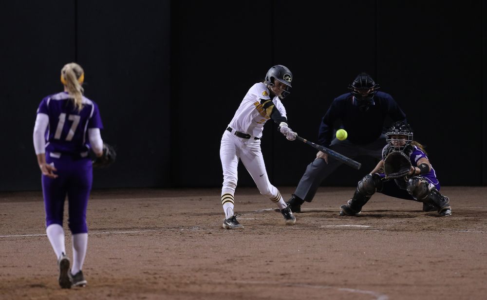 Iowa Hawkeyes Aralee Bogar (2) against Western Illinois Wednesday, March 27, 2019 at Pearl Field. (Brian Ray/hawkeyesports.com)