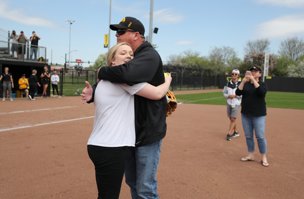 Senior Brooke Rozier against the Ohio State Buckeyes on senior day Sunday, May 5, 2019 at Pearl Field. (Brian Ray/hawkeyesports.com)