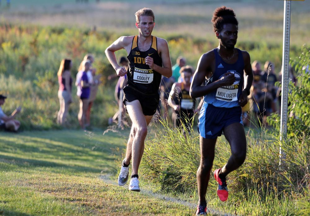 IowaÕs Brandon Cooley runs in the 2019 Hawkeye Invitational Friday, September 6, 2019 at the Ashton Cross Country Course. (Brian Ray/hawkeyesports.com)