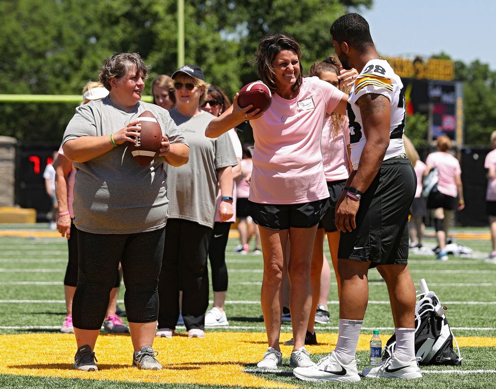 The Ladies Football Academy at the Hansen Football Performance Center in Iowa City on Saturday, Jun 8, 2019. (Stephen Mally/hawkeyesports.com)