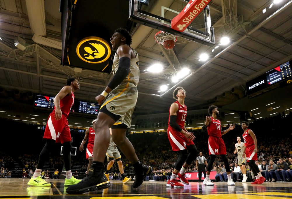Iowa Hawkeyes forward Tyler Cook (25) against the Nebraska Cornhuskers Sunday, January 6, 2019 at Carver-Hawkeye Arena. (Brian Ray/hawkeyesports.com)