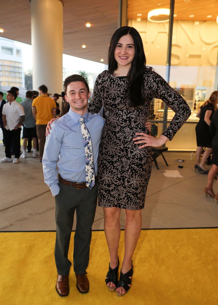 The 2019 Golden Herkys yellow carpet Tuesday, April 23, 2019 at Hancher Auditorium. (Brian Ray/hawkeyesports.com)