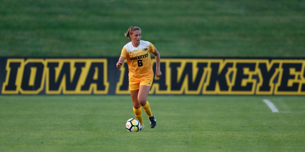 Iowa Hawkeyes Isabella Blackman (6) against the Missouri Tigers Friday, August 17, 2018 at the Iowa Soccer Complex. (Brian Ray/hawkeyesports.com)