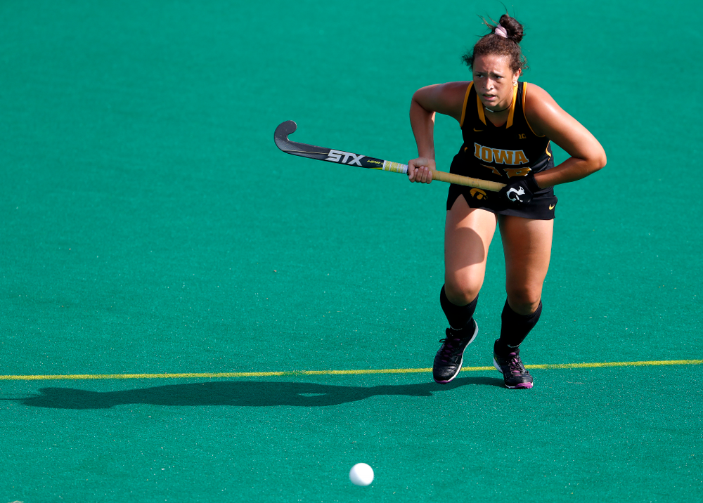 Iowa Hawkeyes Mya Christopher (18) against Dartmouth Friday, August 31, 2018 at Grant Field. (Brian Ray/hawkeyesports.com)