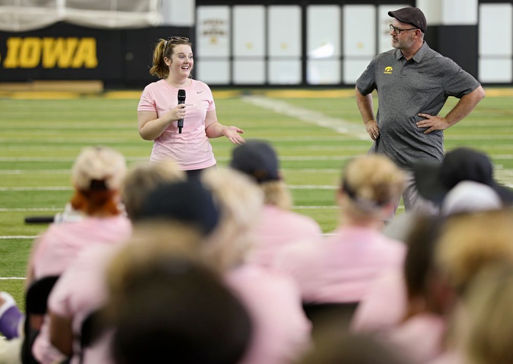 The Ladies Football Academy at the Hansen Football Performance Center in Iowa City on Saturday, Jun 8, 2019. (Stephen Mally/hawkeyesports.com)