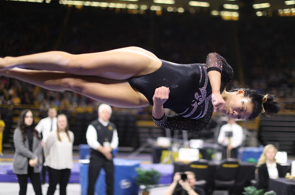 The Iowa Hawkeyes against the Iowa State Cyclones Friday, March 1, 2019 at Carver-Hawkeye Arena. (Brian Ray/hawkeyesports.com)