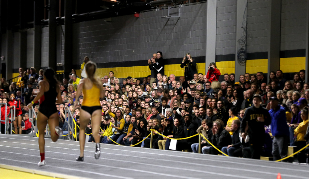 Iowa's Payton Wensel competes in the 600-meters during the Jimmy Grant Invitational Saturday, December 8, 2018 at the Recreation Building. (Brian Ray/hawkeyesports.com)