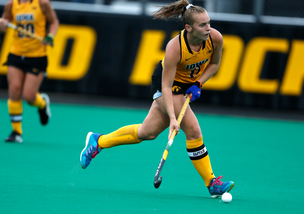 Iowa Hawkeyes Katie Birch (11) against Stanford Sunday, October 7, 2018 at Grant Field. (Brian Ray/hawkeyesports.com)
