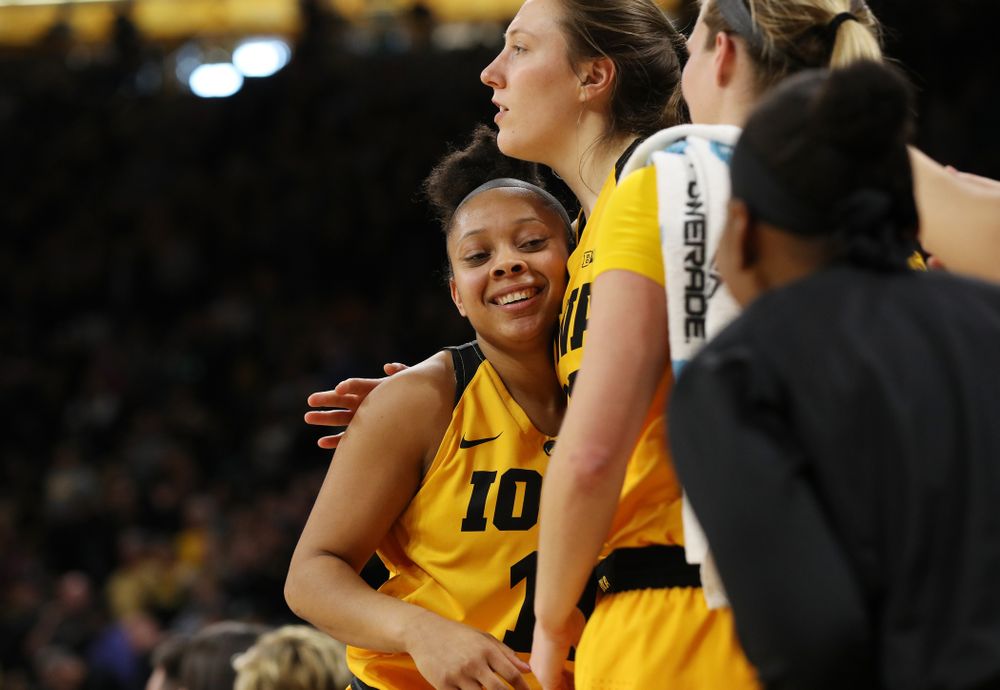 Iowa Hawkeyes guard Tania Davis (11) against the Northwestern Wildcats Sunday, March 3, 2019 at Carver-Hawkeye Arena. (Brian Ray/hawkeyesports.com)