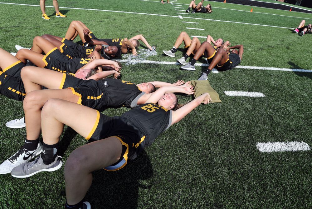 The Iowa WomenÕs Basketball Team participates in the The Program Tuesday, September 17, 2019 at Kinnick Stadium (Brian Ray/hawkeyesports.com)