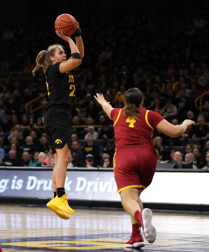 against the Iowa State Cyclones in the Iowa Corn Cy-Hawk Series Wednesday, December 5, 2018 at Carver-Hawkeye Arena. (Brian Ray/hawkeyesports.com)