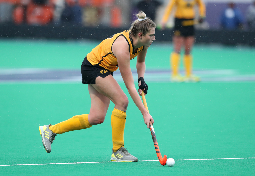 Iowa Hawkeyes Ellie Holley (7) against Maryland during the championship game of the Big Ten Tournament Sunday, November 4, 2018 at Lakeside Field in Evanston, Ill. (Brian Ray/hawkeyesports.com)