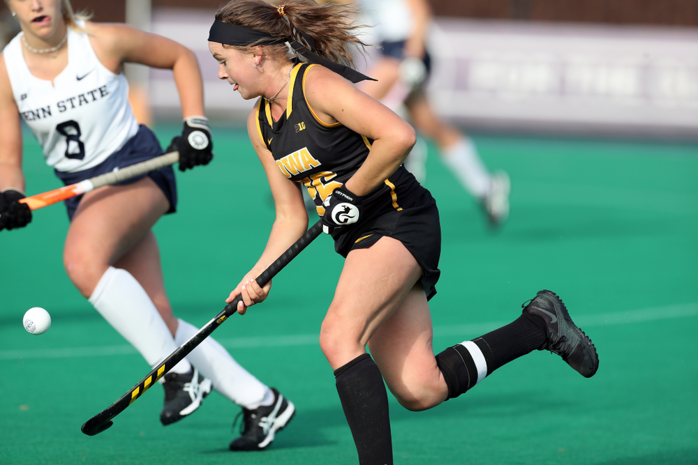 Iowa Hawkeyes forward Maddy Murphy (26) against Penn State in the 2019 Big Ten Field Hockey Tournament Championship Game Sunday, November 10, 2019 in State College. (Brian Ray/hawkeyesports.com)