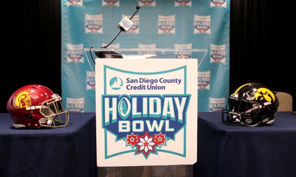 Press conference leading up to the Holiday Bowl Thursday, December 26, 2019 in San Diego. (Brian Ray/hawkeyesports.com)