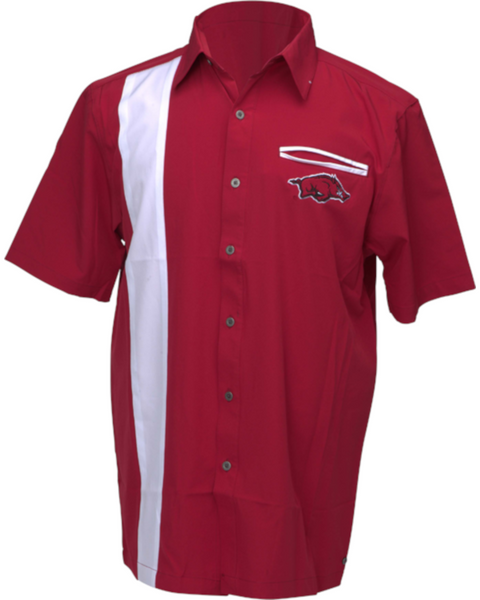Arkansas Razorbacks Chiliwear Button Down Hog Hawaiian Shirt - Arkansas ...