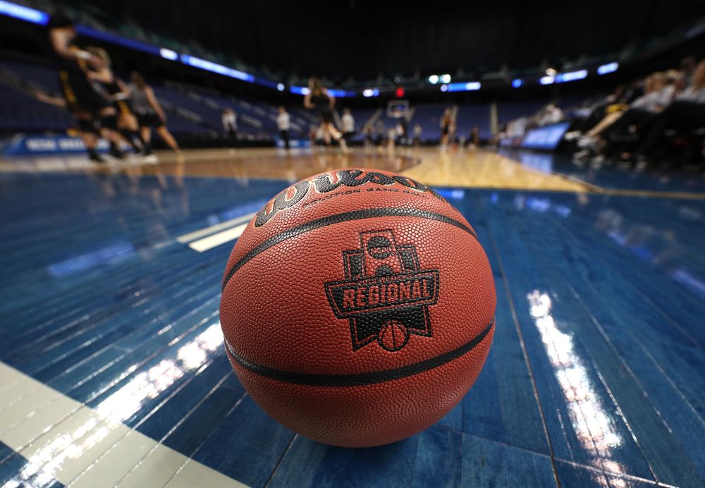 The Iowa Hawkeyes during media and practice as they prepare for their Sweet 16 matchup against NC State Friday, March 29, 2019 at the Greensboro Coliseum in Greensboro, NC.(Brian Ray/hawkeyesports.com)