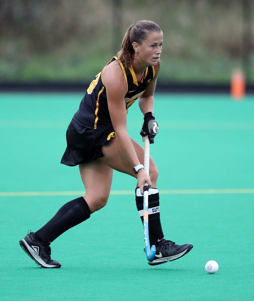 Iowa Hawkeyes Sophie Sunderland (20) during a 2-1 victory against the Ohio State Buckeyes Friday, September 27, 2019 at Grant Field. (Brian Ray/hawkeyesports.com)