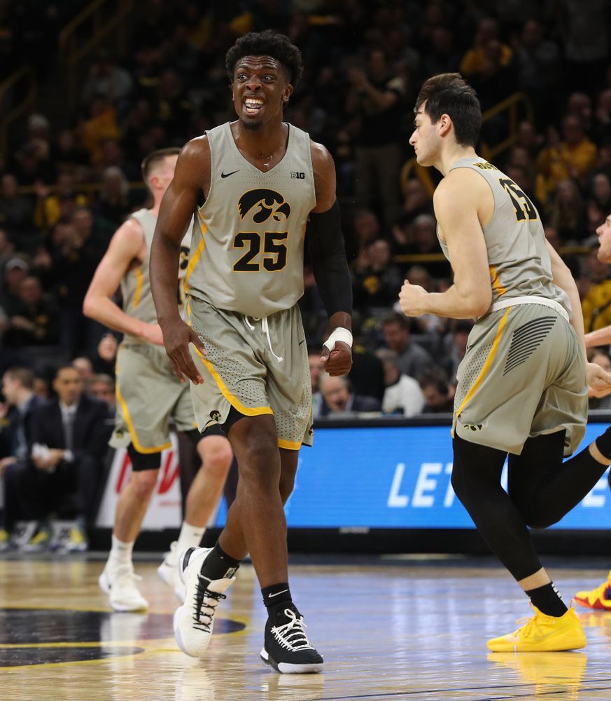 Iowa Hawkeyes forward Tyler Cook (25) against the Michigan State Spartans Thursday, January 24, 2019 at Carver-Hawkeye Arena. (Brian Ray/hawkeyesports.com)