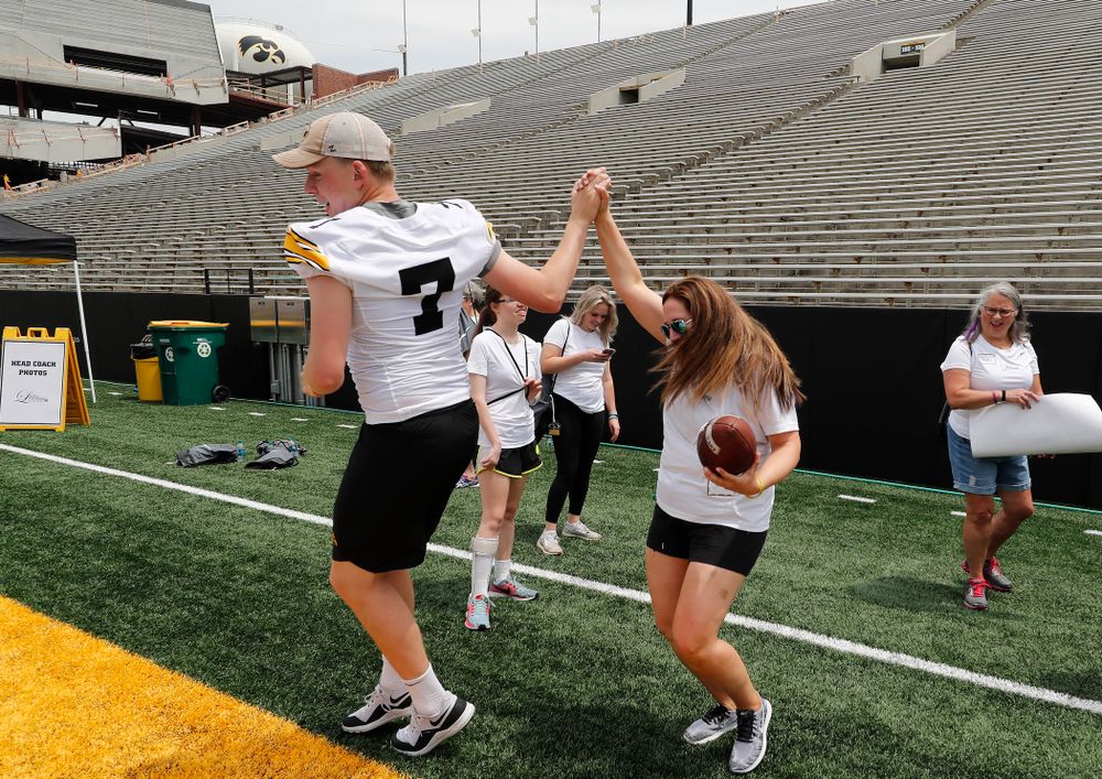 The 2018 Iowa Ladies Football Academy Saturday, June 9, 2018 at Kinnick Stadium. (Brian Ray/hawkeyesports.com)