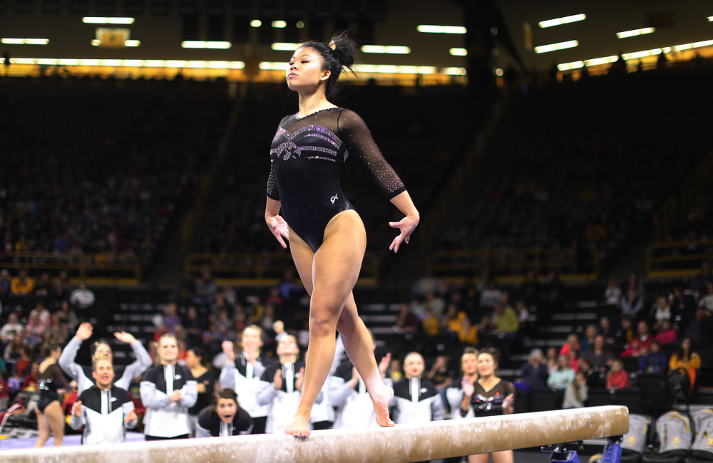 The Iowa Hawkeyes against the Iowa State Cyclones Friday, March 1, 2019 at Carver-Hawkeye Arena. (Brian Ray/hawkeyesports.com)