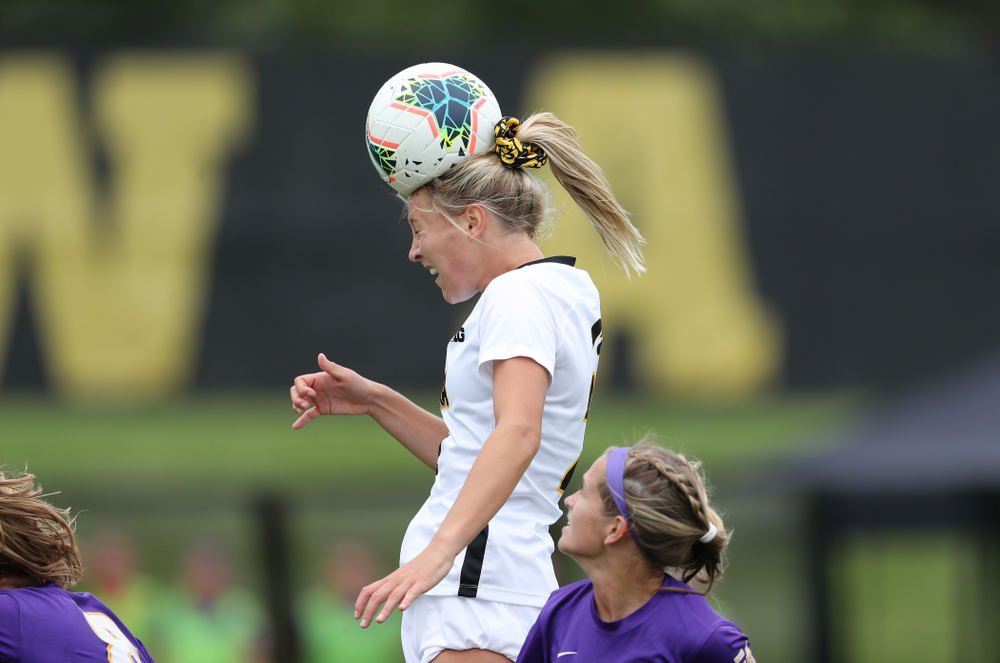 Iowa Hawkeyes midfielder Hailey Rydberg (2) during a 6-1 win over Northern Iowa Sunday, August 25, 2019 at the Iowa Soccer Complex. (Brian Ray/hawkeyesports.com)