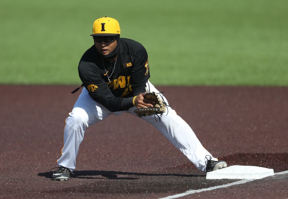 Iowa Hawkeyes Izaya Fullard (20) against California State Northridge Sunday, March 17, 2019 at Duane Banks Field. (Brian Ray/hawkeyesports.com)