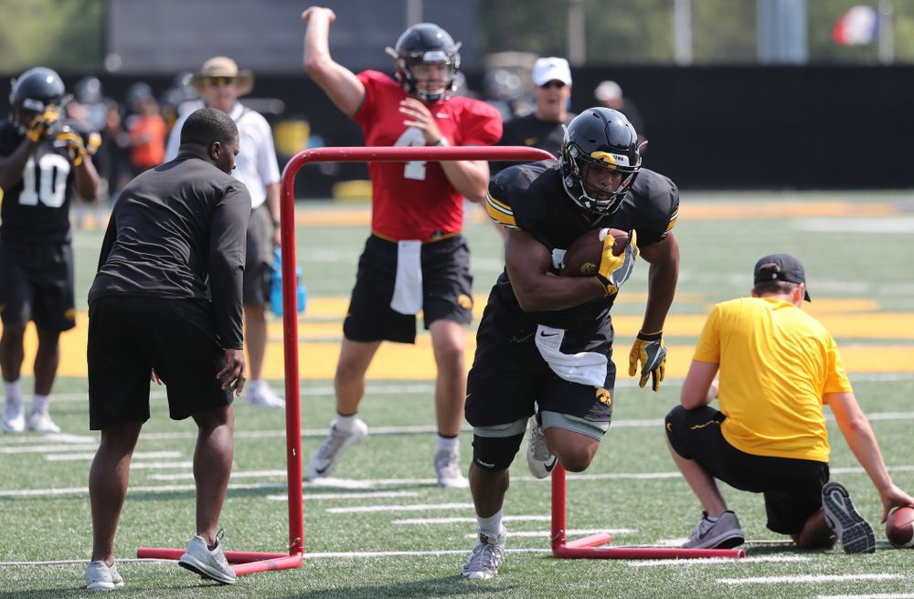 Iowa Hawkeyes running back Toren Young (28) during the third practice of fall camp Sunday, August 5, 2018 at the Kenyon Football Practice Facility. (Brian Ray/hawkeyesports.com)